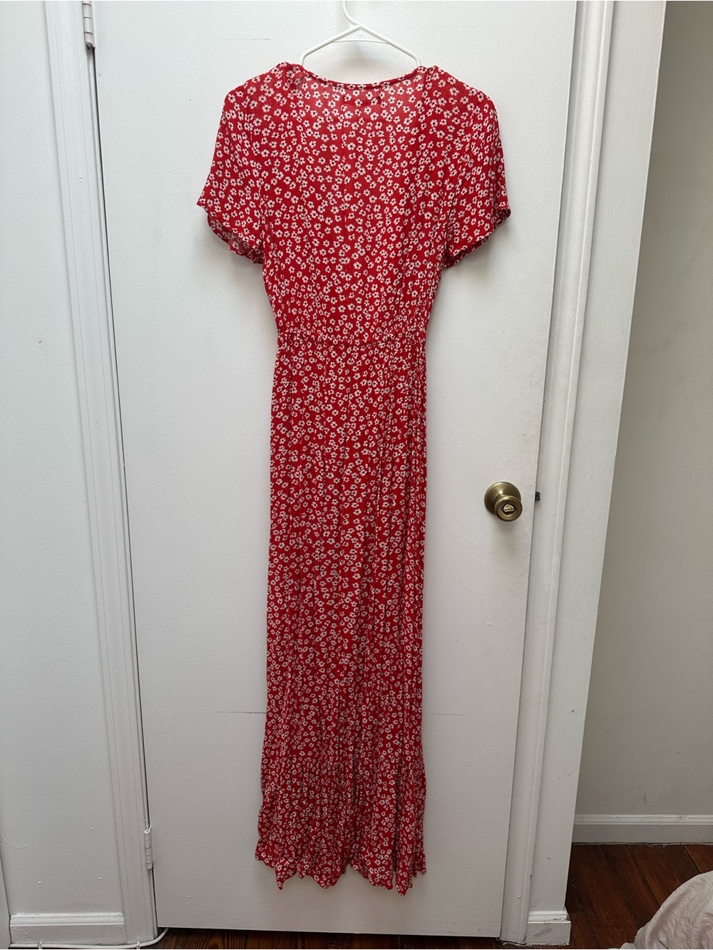 Abercrombie & Fitch Red Floral Tie-Waist Maxi Dress - Picture 8 of 8